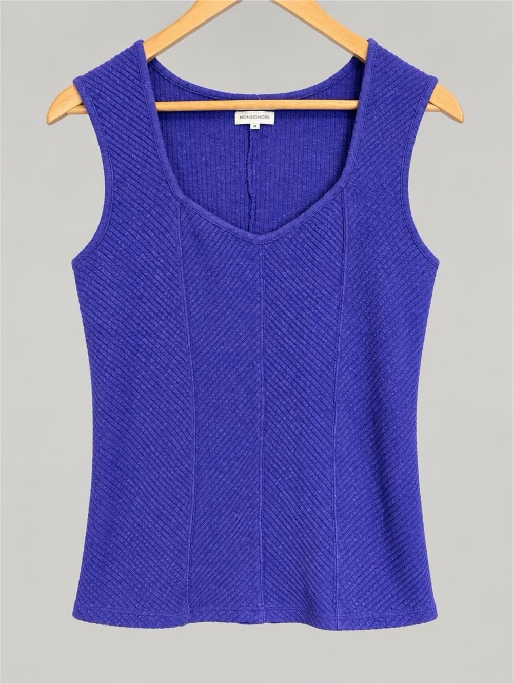 Maurices V-Neck Knit Tank Top - Blue